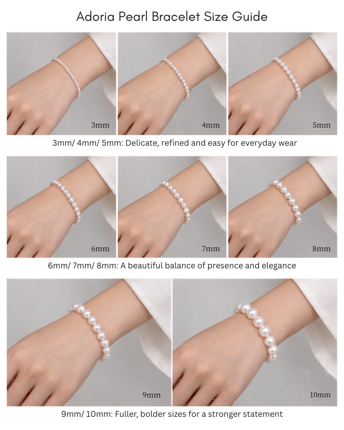 Your Pearl Bracelet Size
